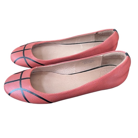 CHARIS & DOXA Basketball Fan Round Toe Flats Slam Dunk Women's Size 9 - Picture 4 of 7